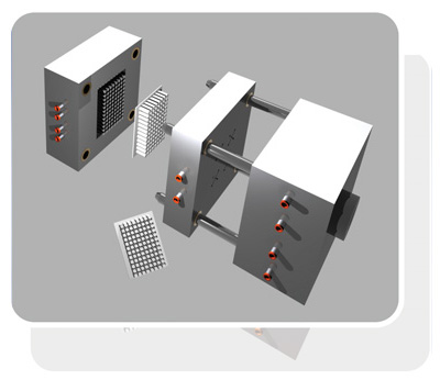 Raw material with tubes